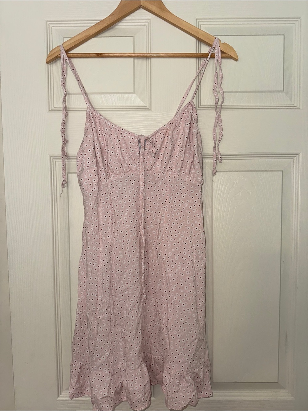 Women's Pink Eyelet Slip Dress - Brand Unspecified